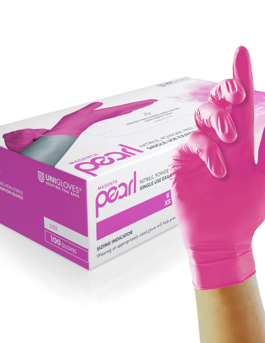 Luvas nitrilo - PEARL® MAGENTA