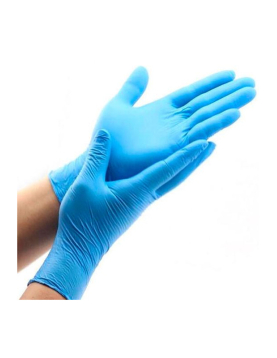 Luvas Descartáveis Nitrilo s/Pó (Emb: 100 uni)